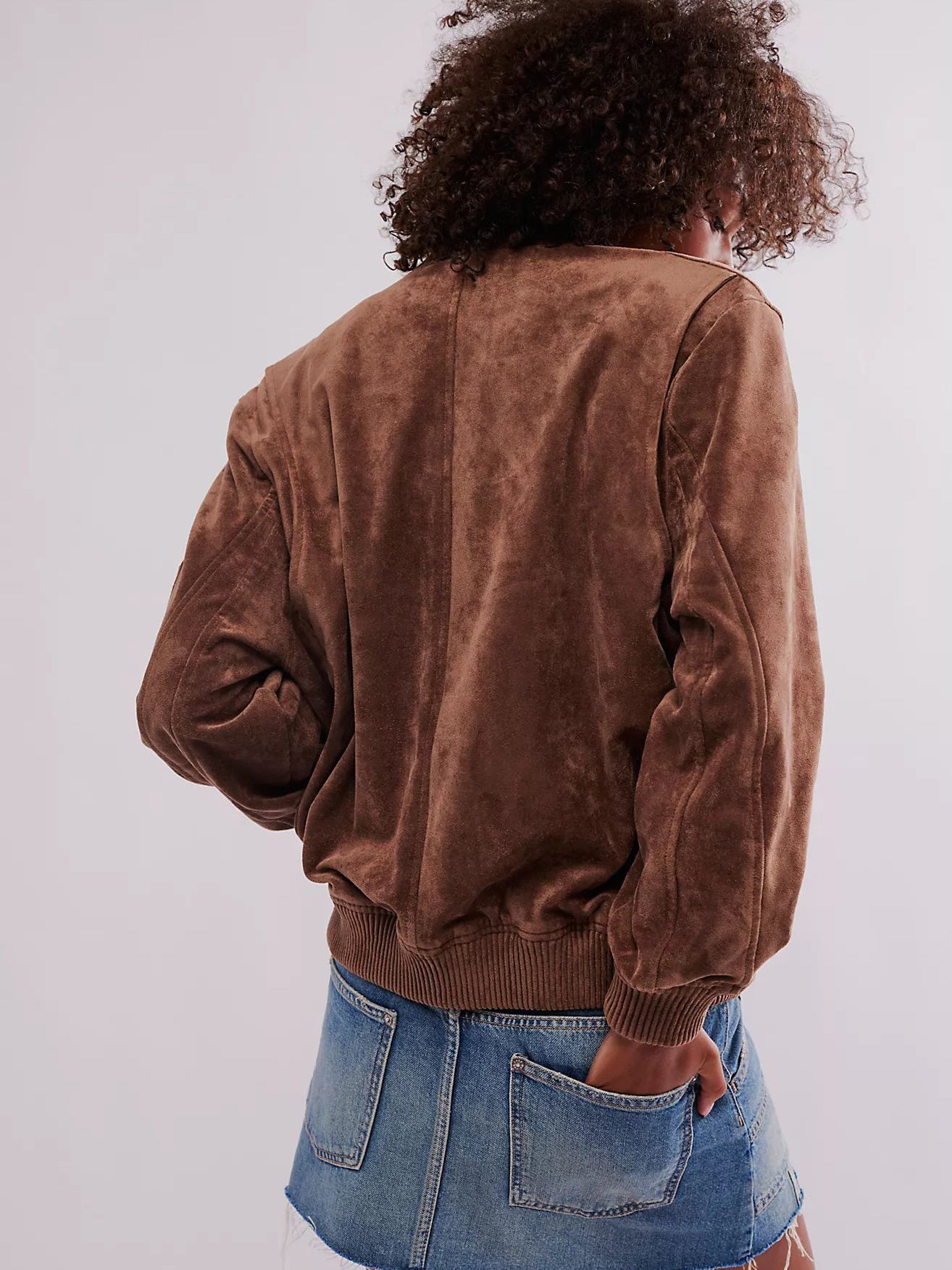 UrbanEase Suede Zip Jacket