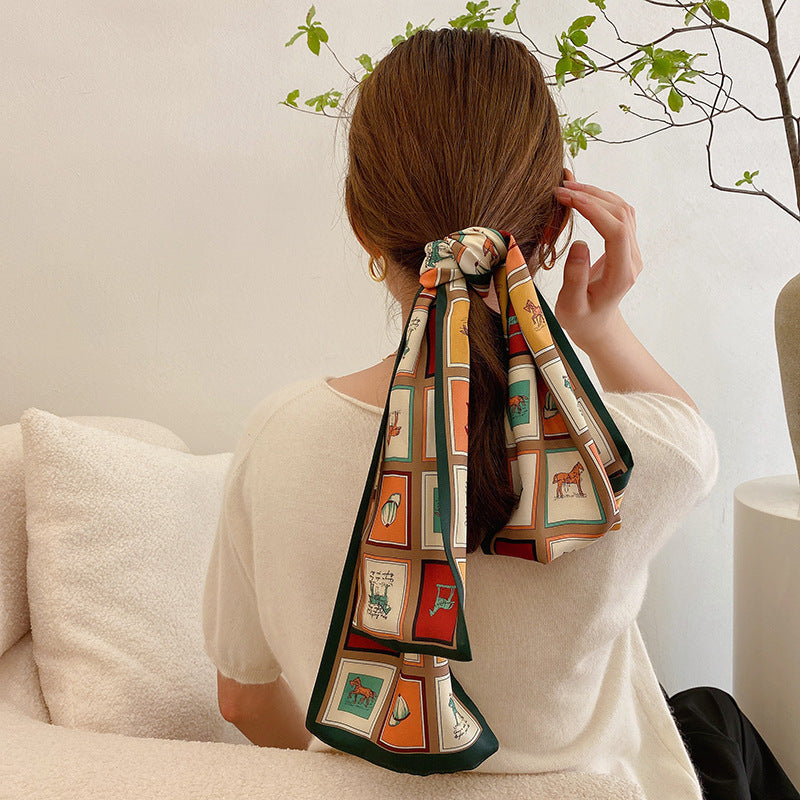 Women's Imitation Silk Scarf Fashion Personality