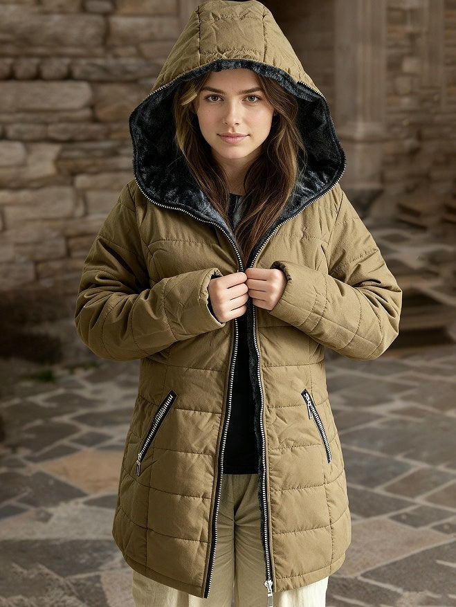 FleuraWarm Padded Hoodie Jacket