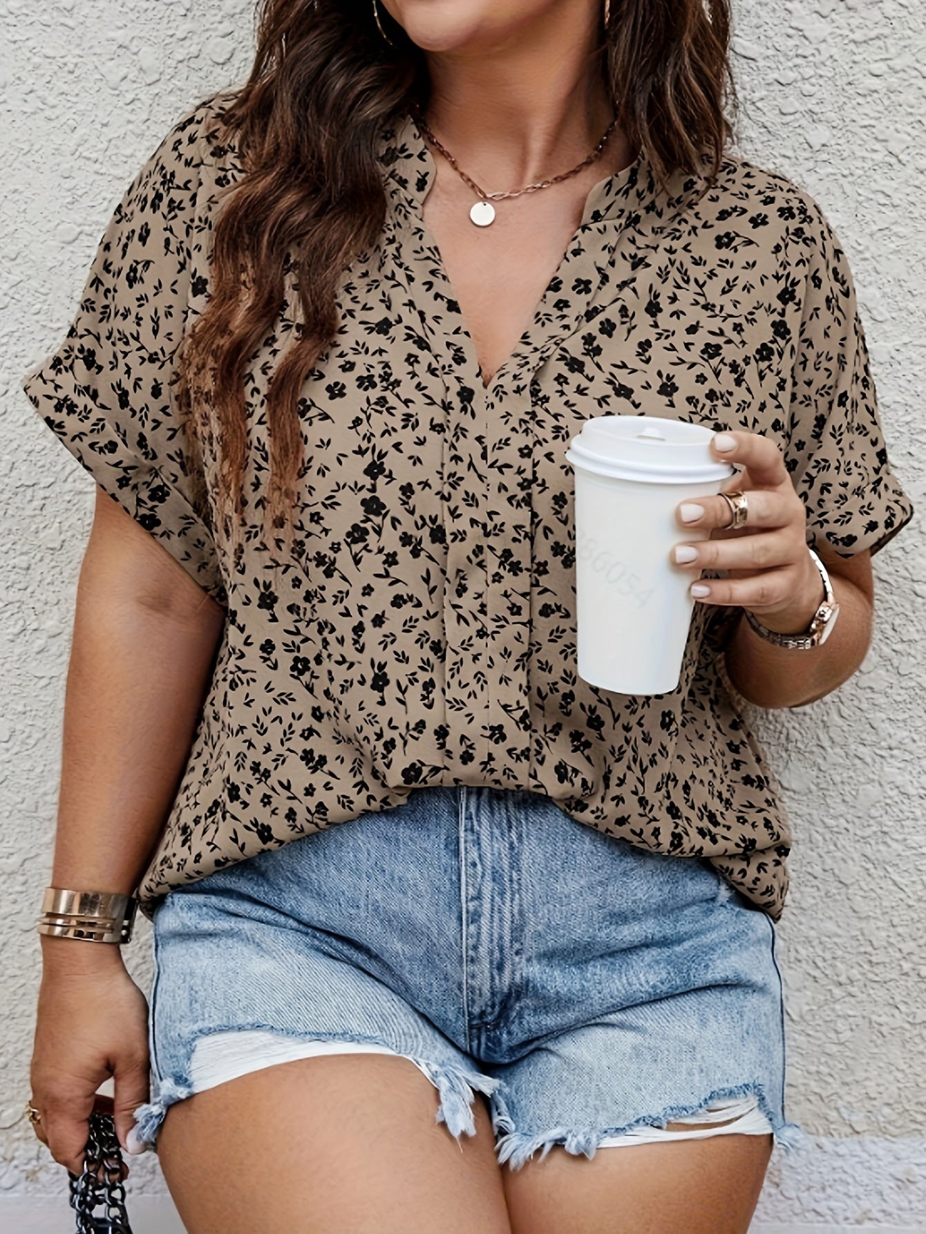 The BreezeCharm Batwing Blouse