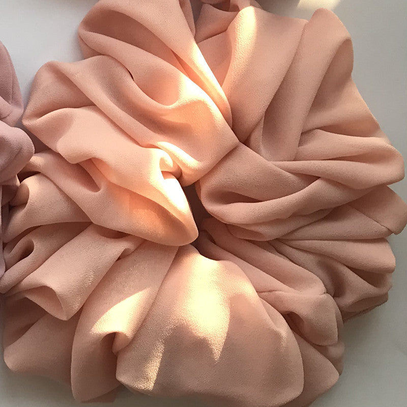 Big Head Bouquet Chiffon Large Intestine Ring Hair Ring