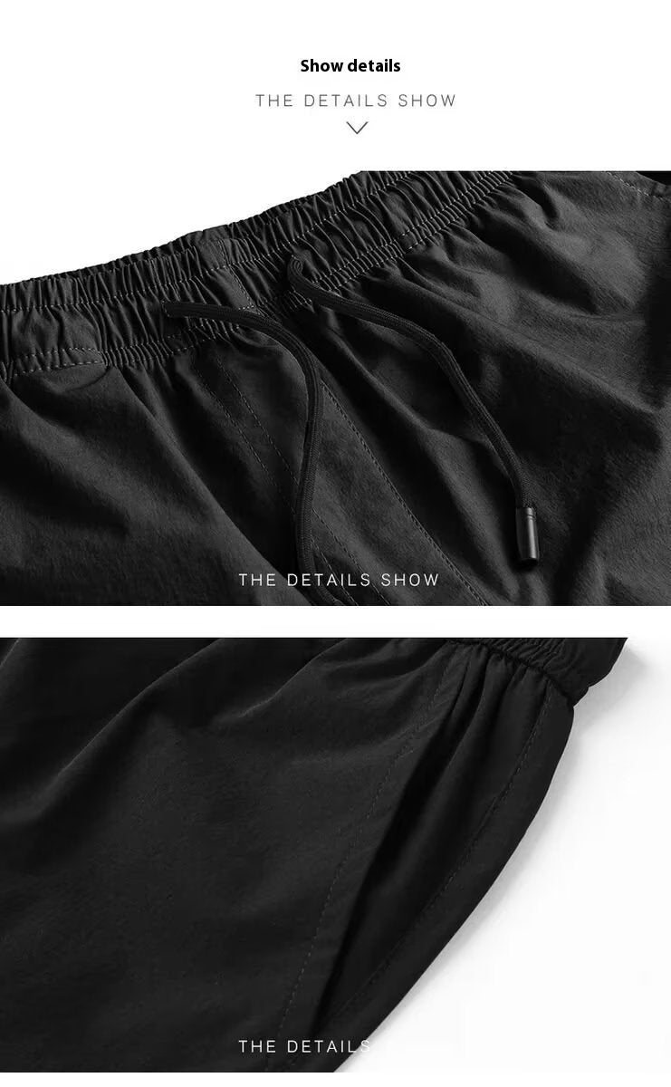 Summer Men's Ice Silk Stretch Casual Pants