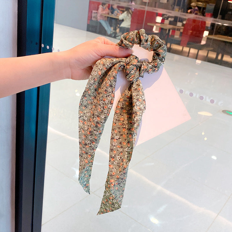Silk Scarf Headband Women's Summer Turban Spring Tie Hair Accessories
