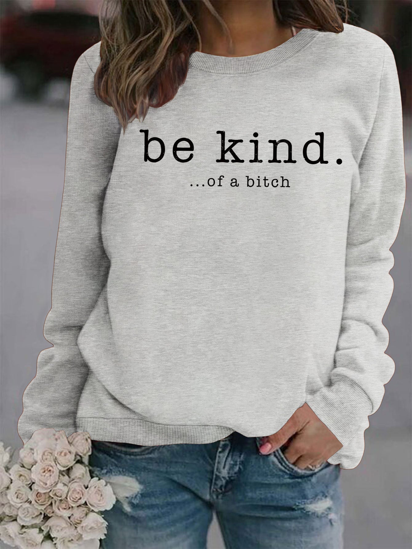 VoguePrint Round Neck Hoodie