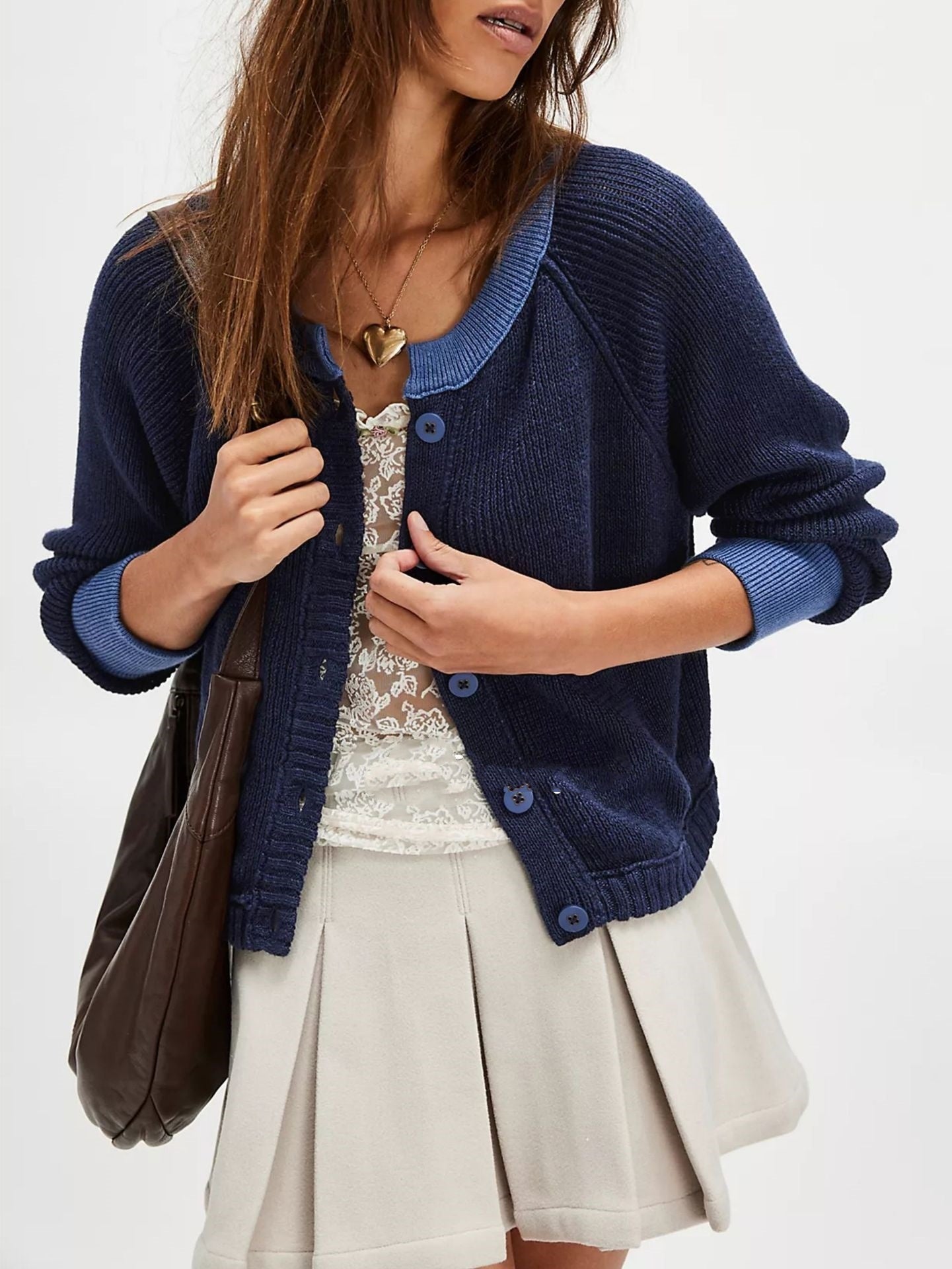 ChromaNest Button Knit Coat