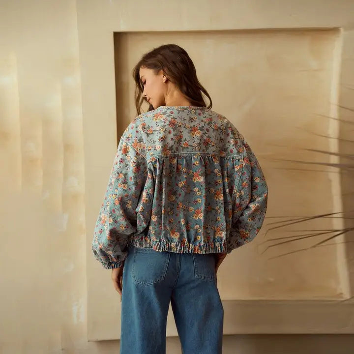 Rosélia Vintage Batwing Denim Coat