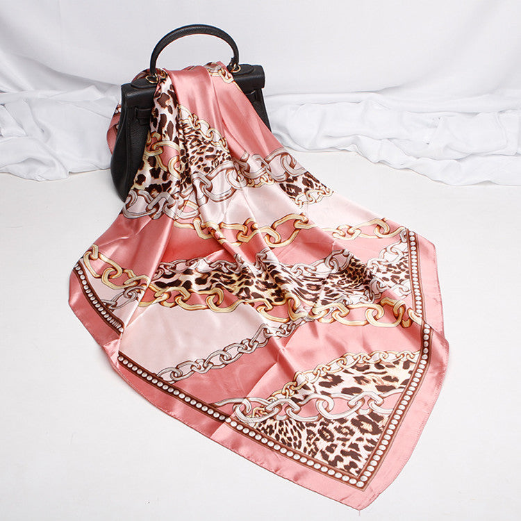 Digital Printed Square Silk Scarf