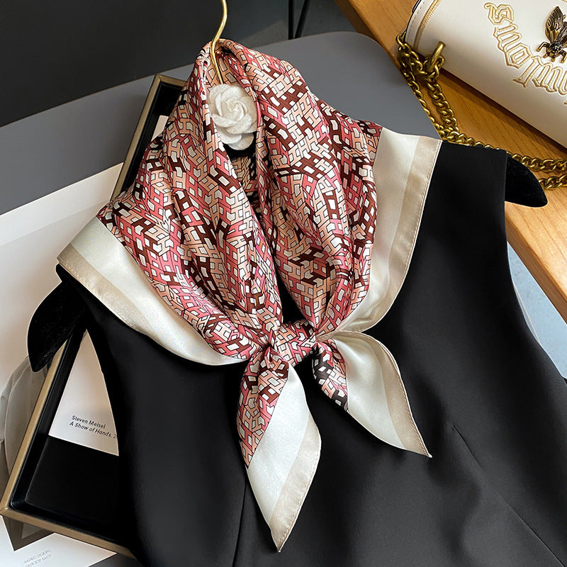 Silk Square Scar Decorative Collar Neck Guard