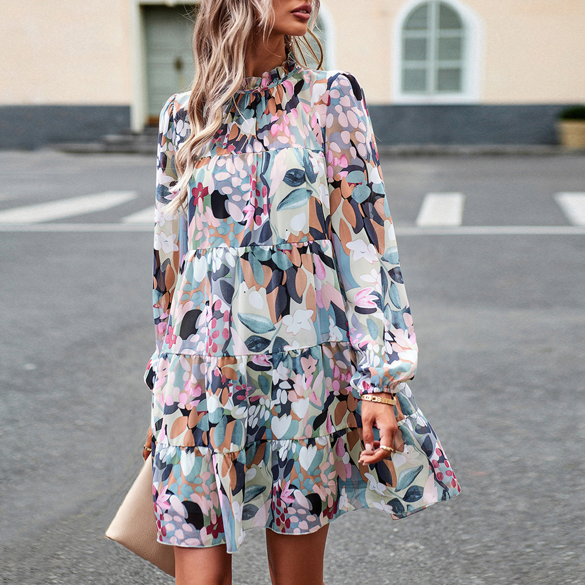 Aurevienne Bloom Sleeve Dress