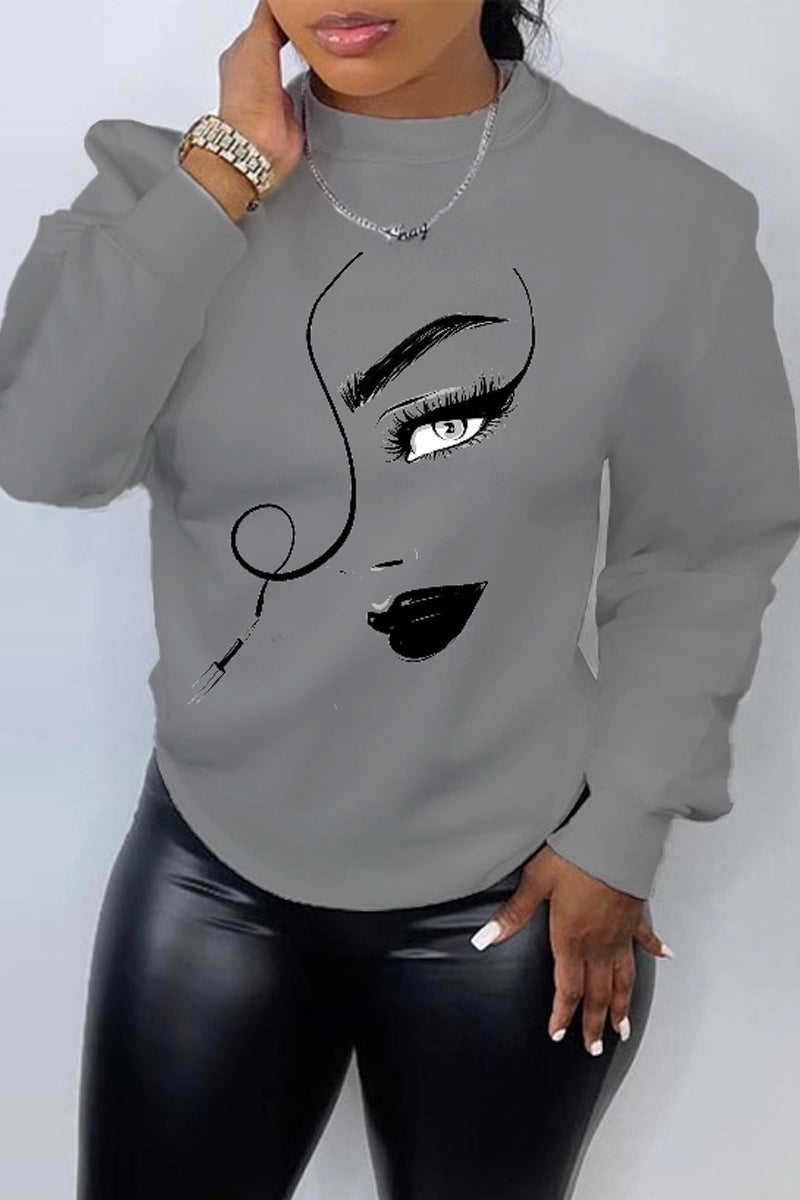 PrintEase Crew Neck Sweater