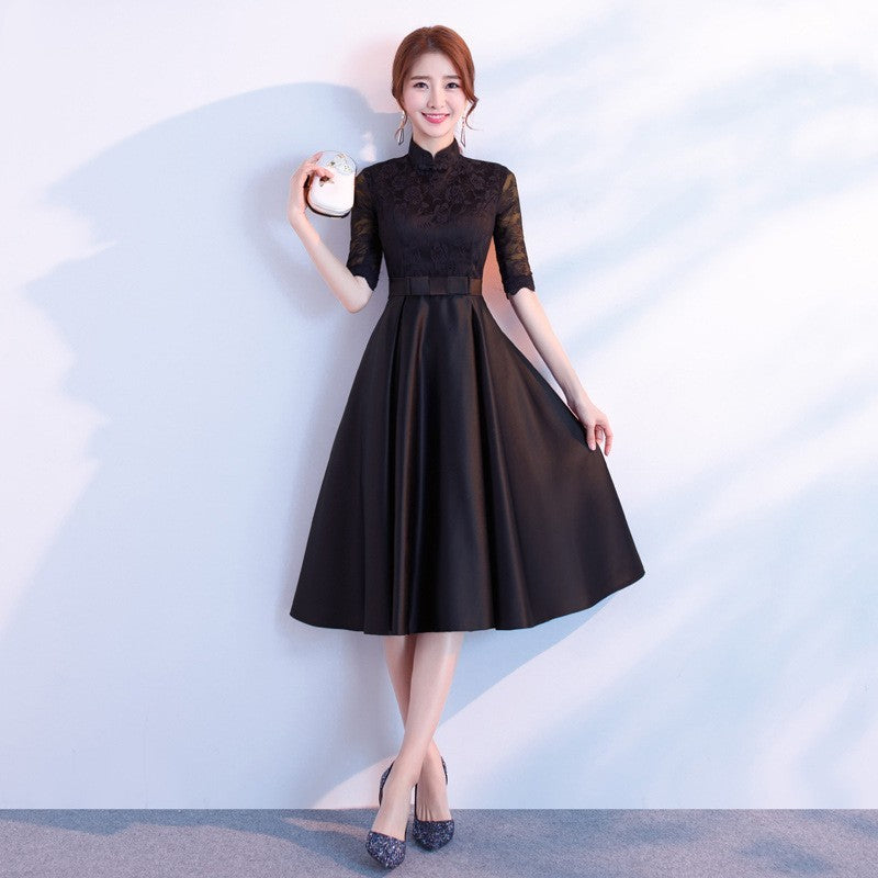 Noir Élan Gown