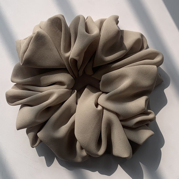 Big Head Bouquet Chiffon Large Intestine Ring Hair Ring
