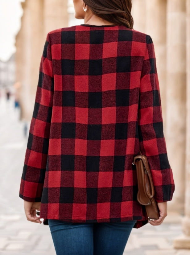 HeritagePlaid Trench Coat
