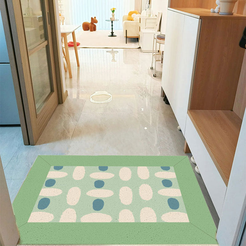 Striped Silk Ring Entrance Door Mat