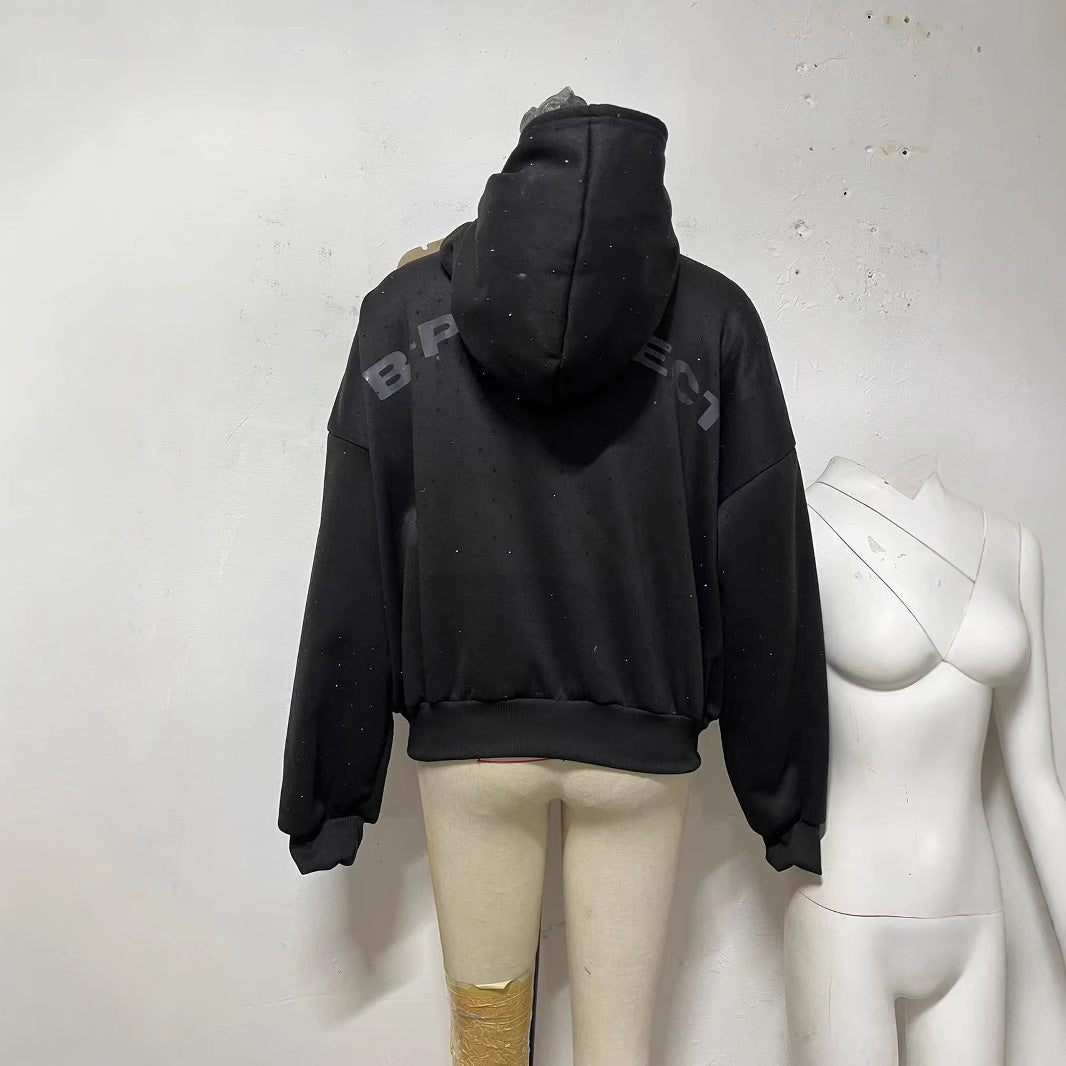 SparkBond Crystal Print Hoodie