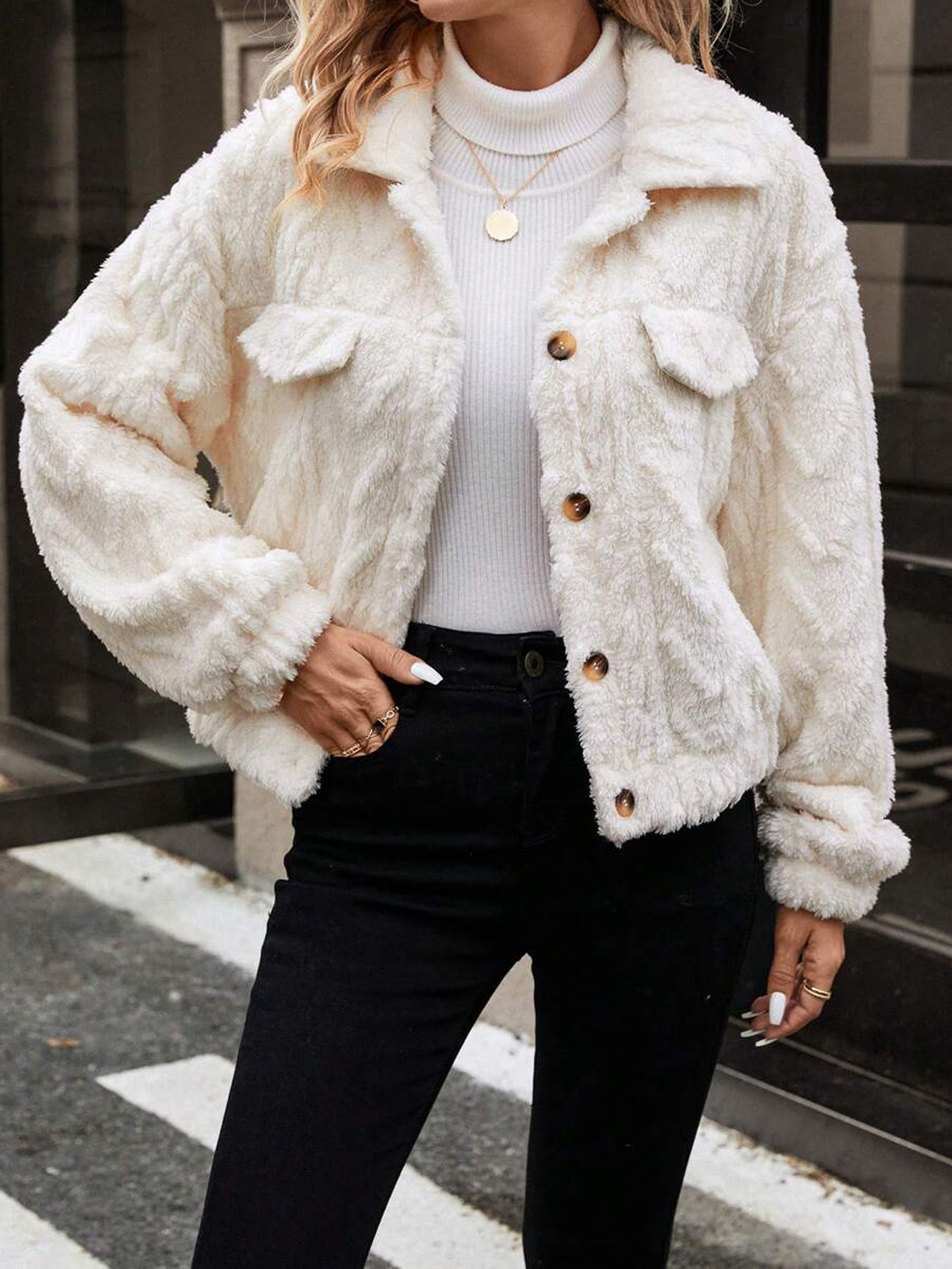 Veloura Plush Reversible Cardigan Coat