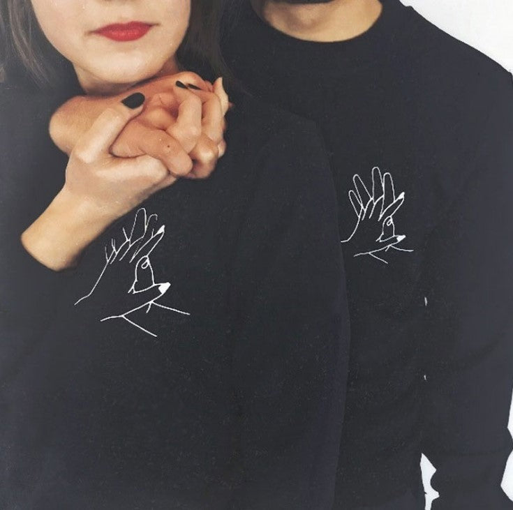 Shou Wo Shou Streetwear Couple Sweater