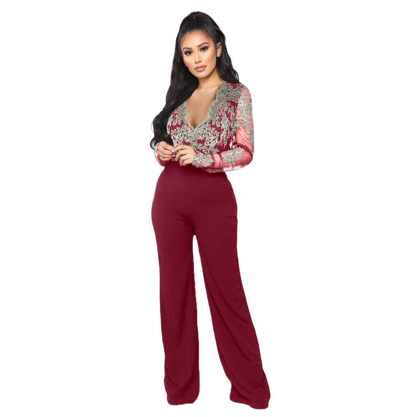 Serenelle LaceMist Jumpsuit