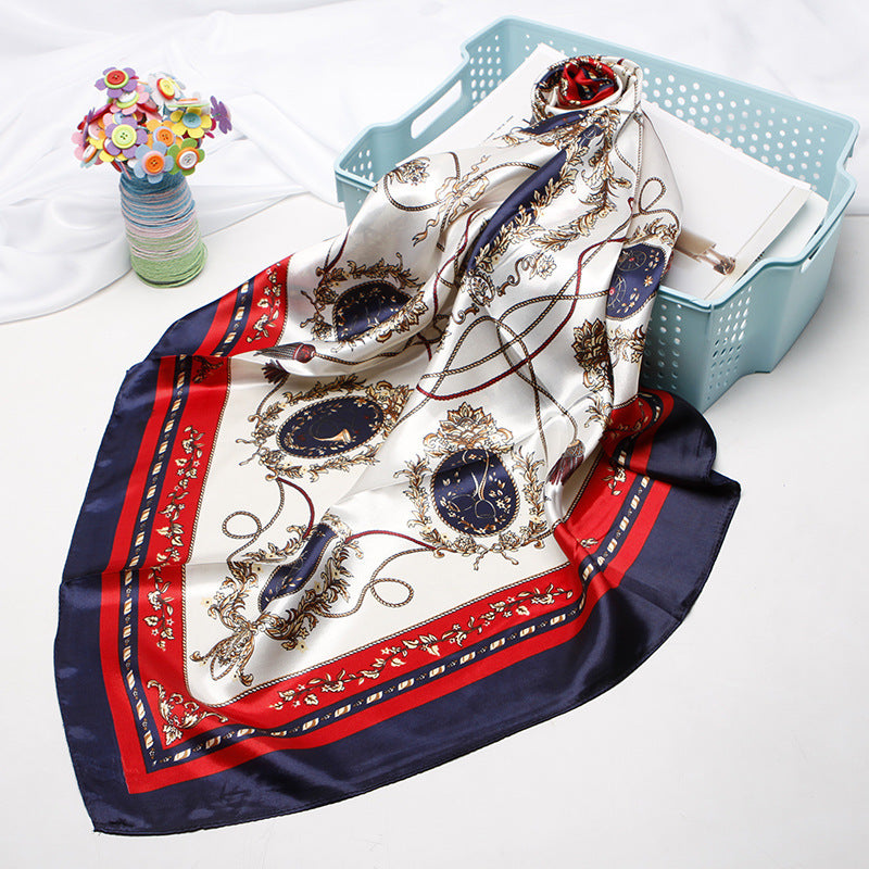 Women's 90cm Silk Like Bib Cashew Print