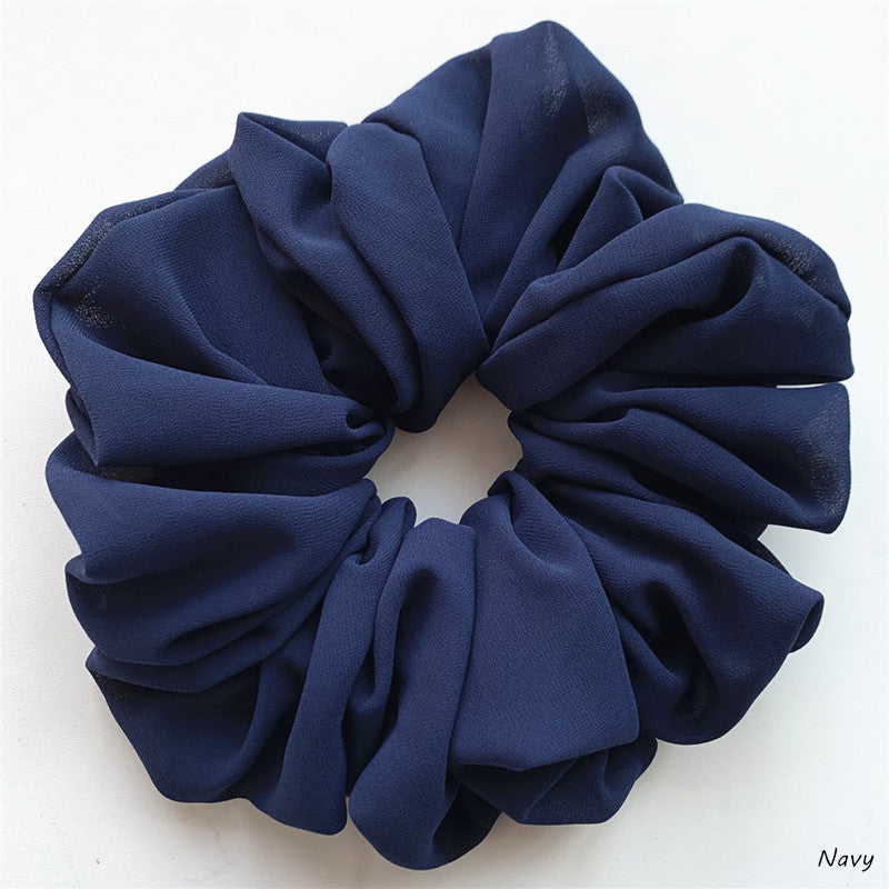 Big Head Bouquet Chiffon Large Intestine Ring Hair Ring