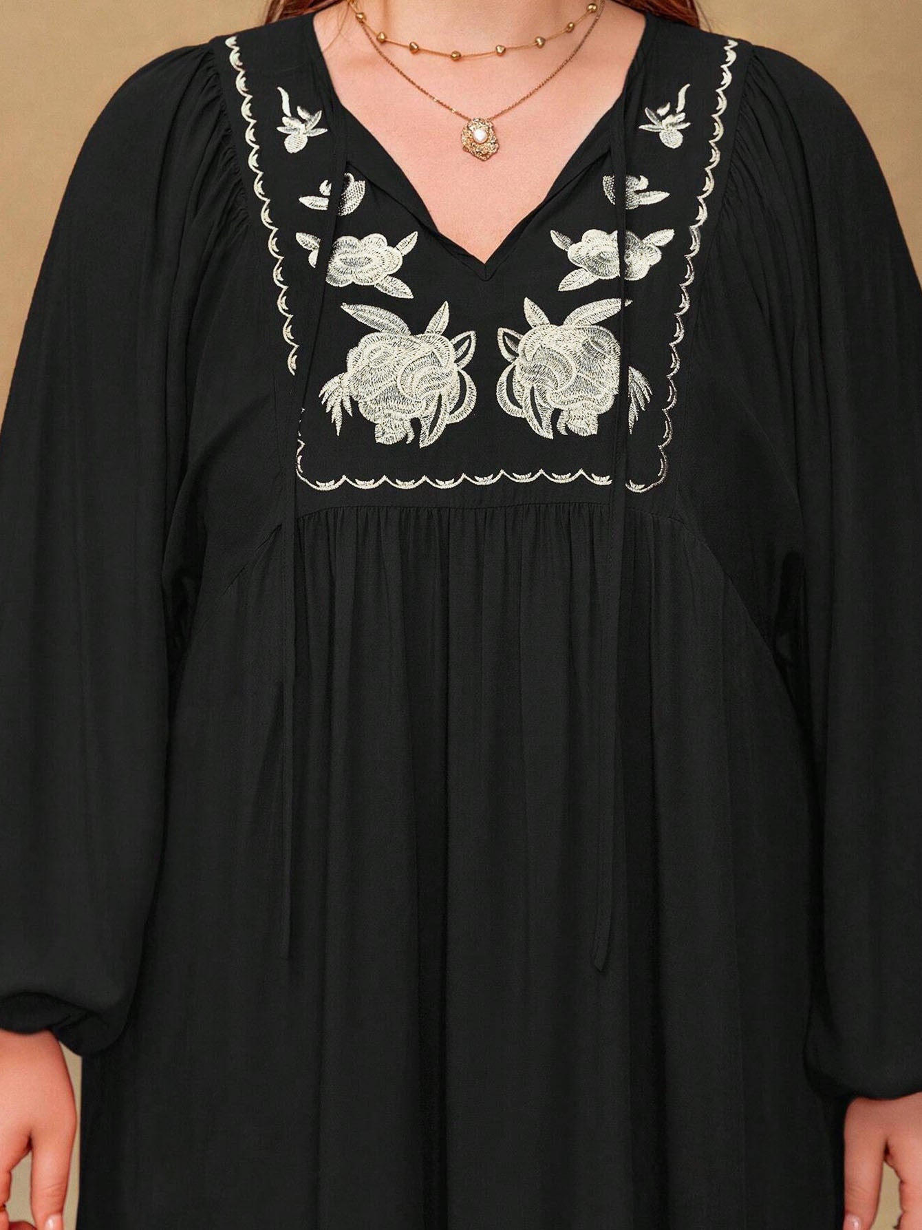 The MeadowWhisper Embroidered Dress
