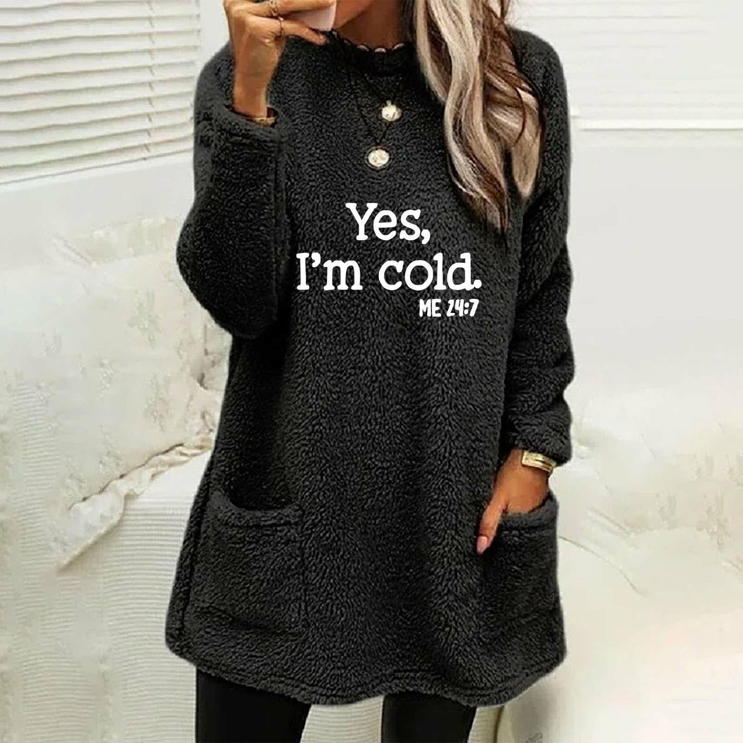 LetterEase Loose Crew Sweatshirt