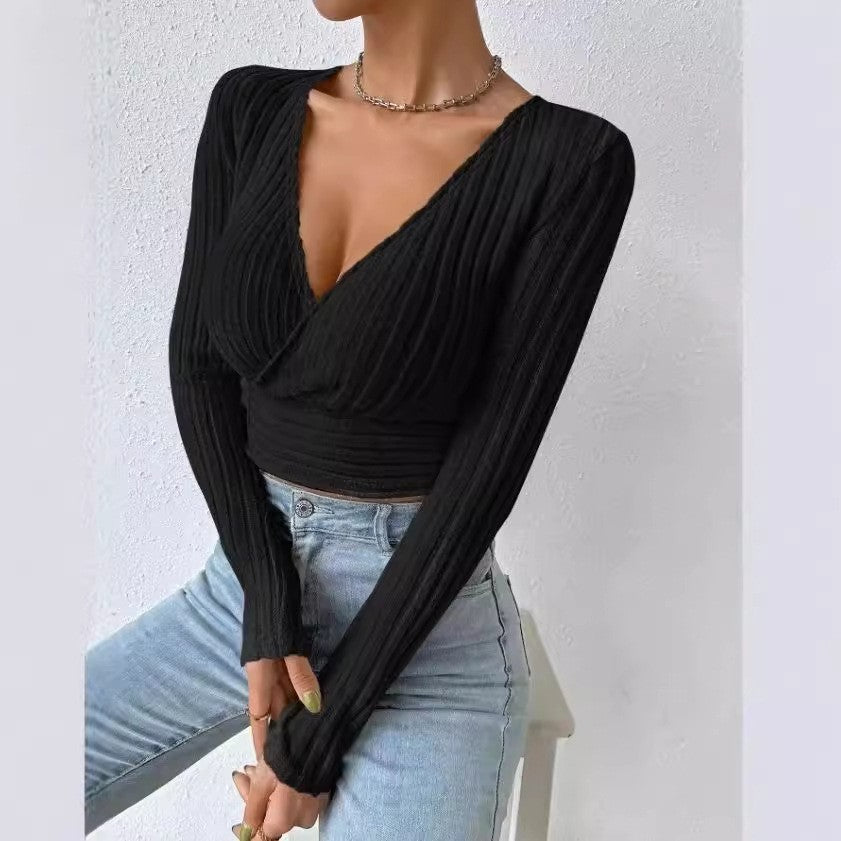 VelviVibe Deep V Knit