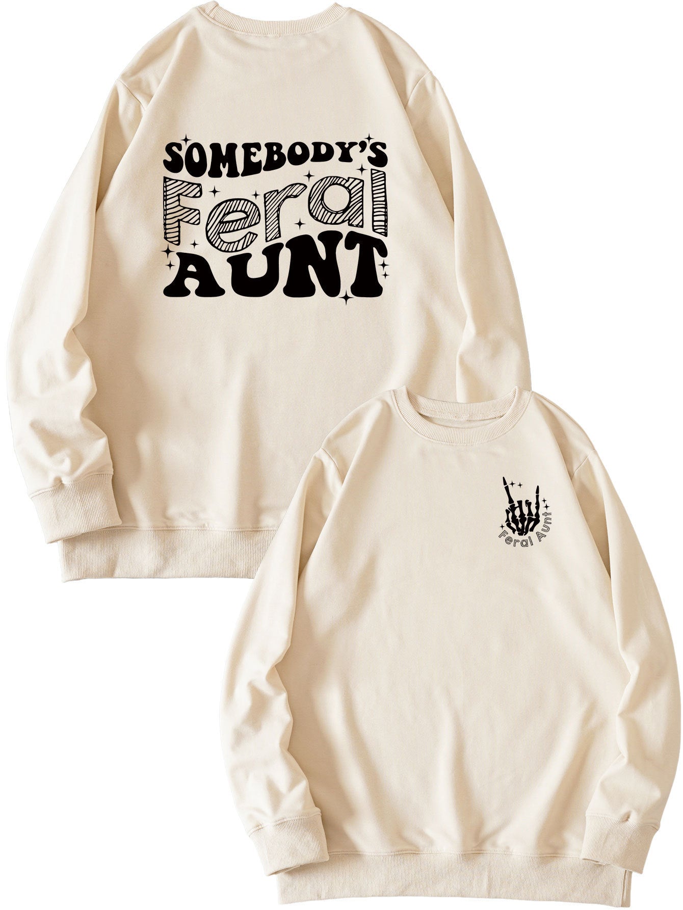 Aurevia Casual Print Sweatshirt