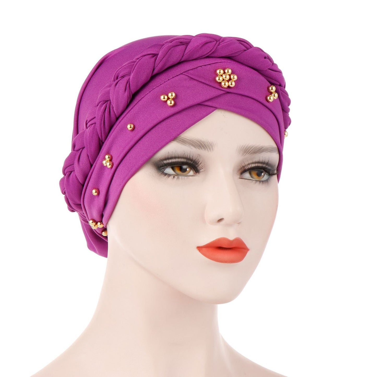 Women's Fashion Tie Dye Brushed Milk Silk Bandana Hat