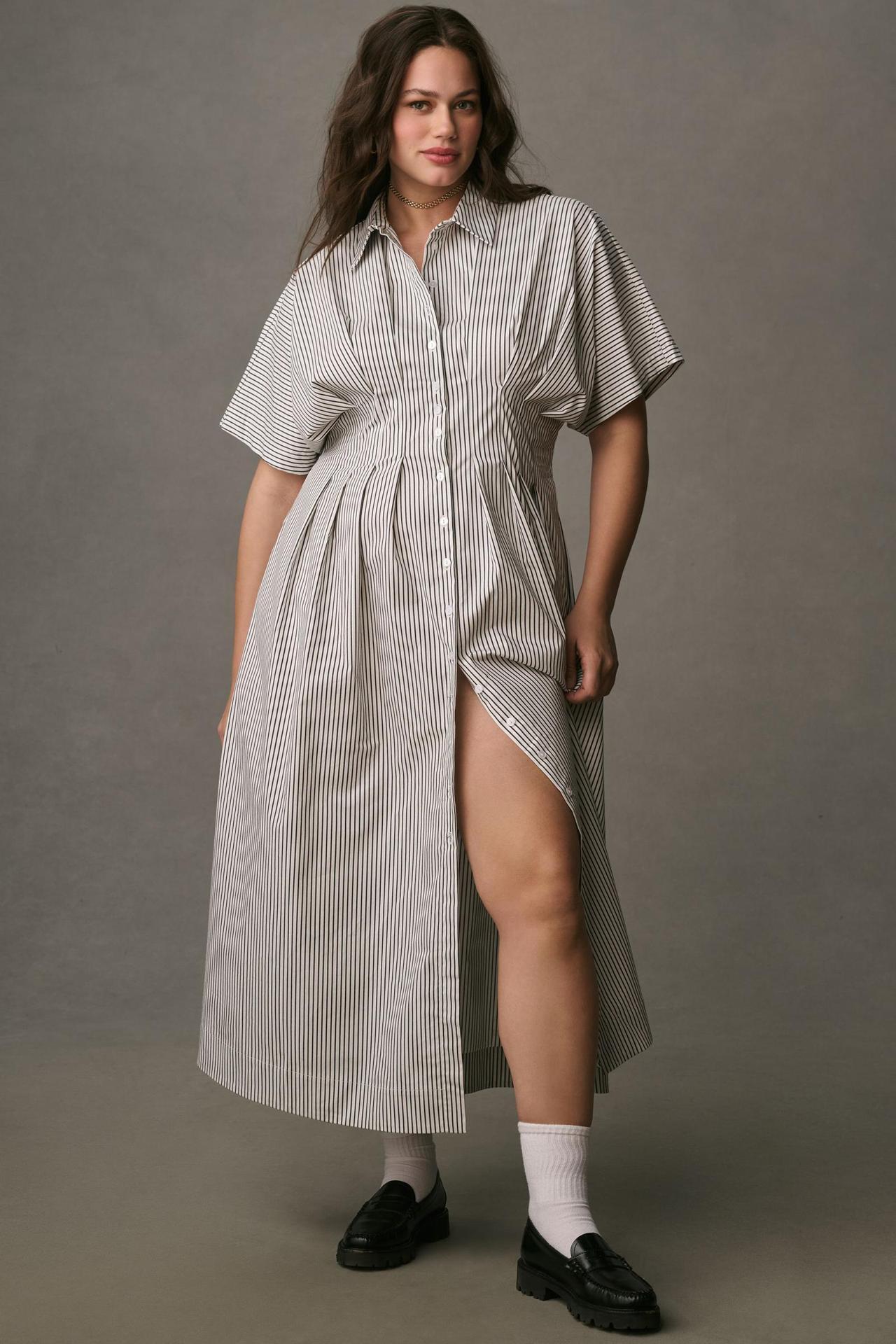 SculptEase Longline Shirt Dress