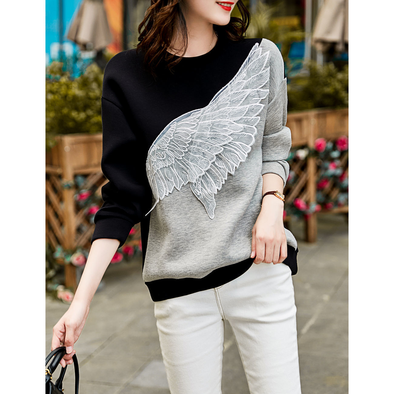 WingCraze Patchwork Sweater