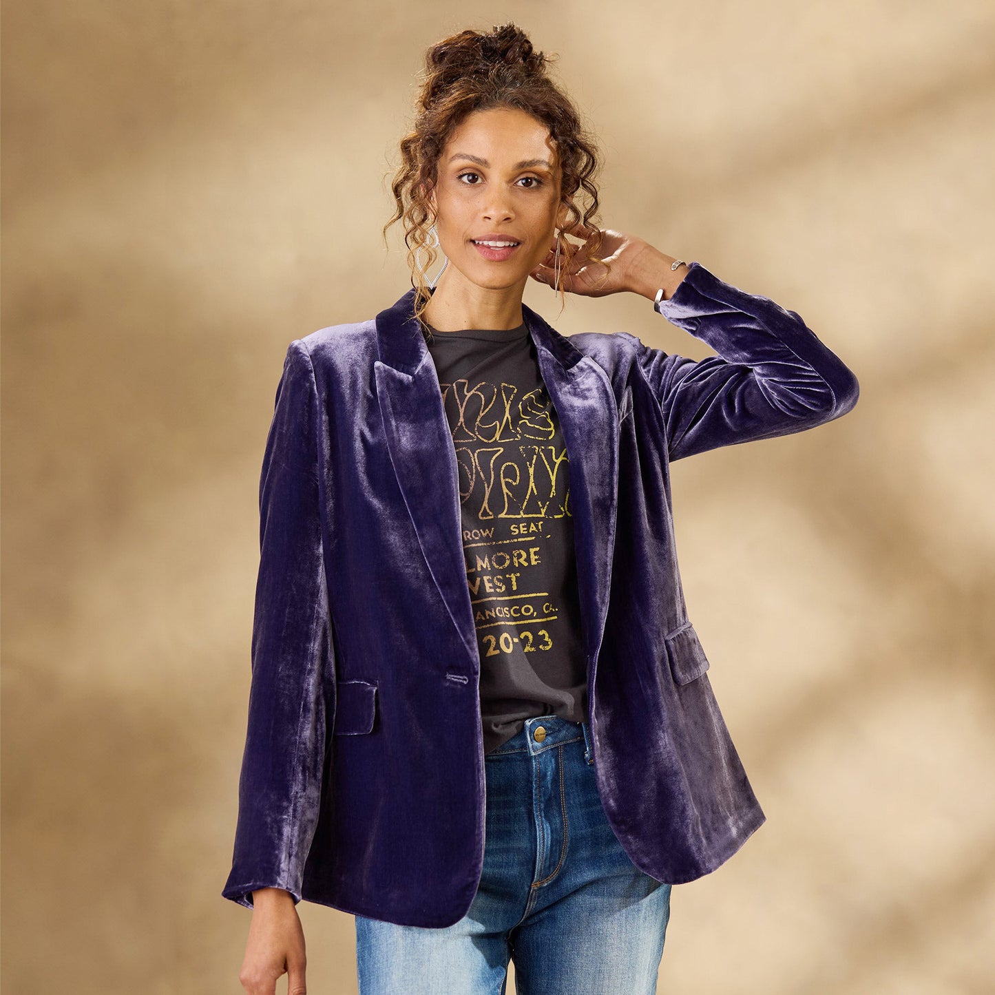 Aurelia Velvet Suit Jacket