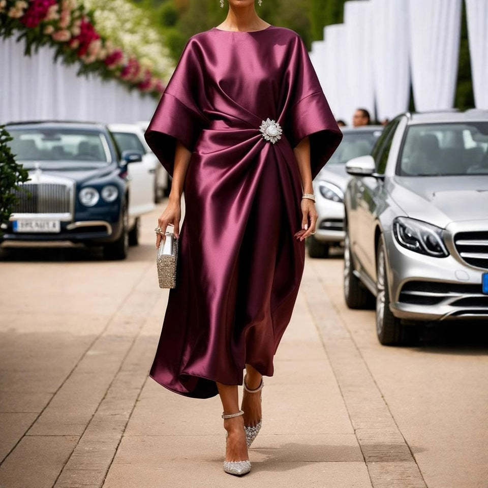 Roselle Pearl Satin Dress