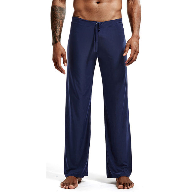 Fashion Men's Home Pants Yoga Pants Ice Silk Fabric