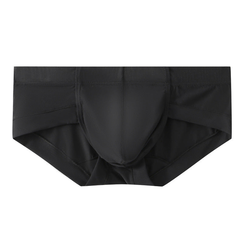 Men's Low Waist Ice Silk Thin Briefs