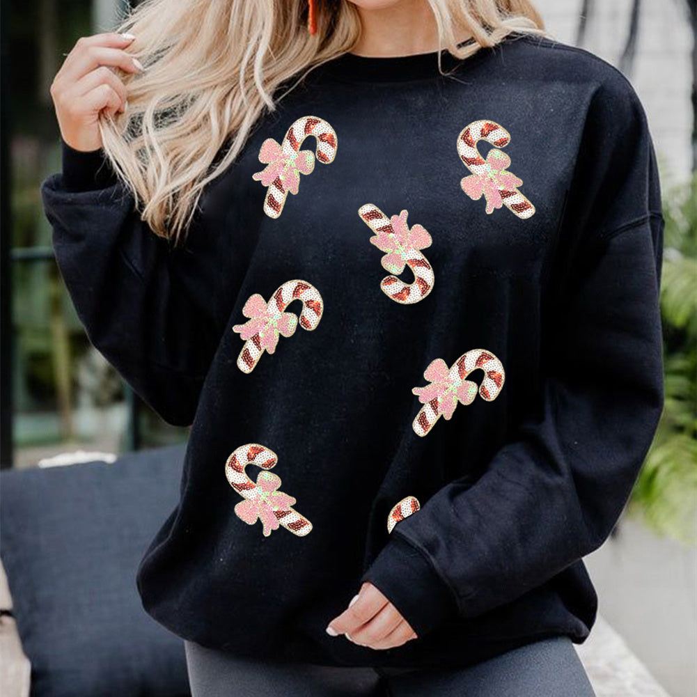 Festive Glow Sequin Sweatshirt