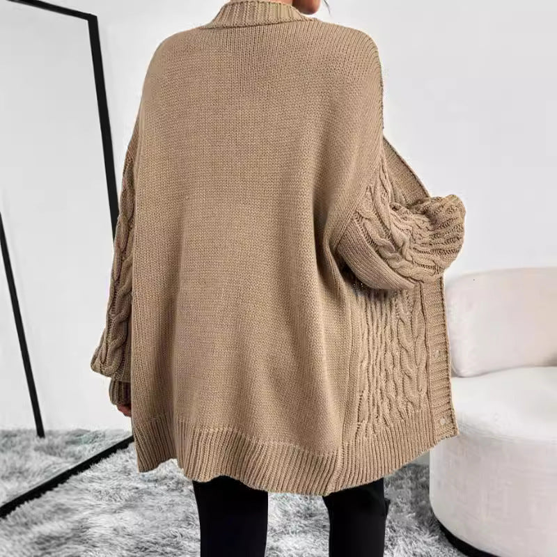 Velmira Button Knit Coat