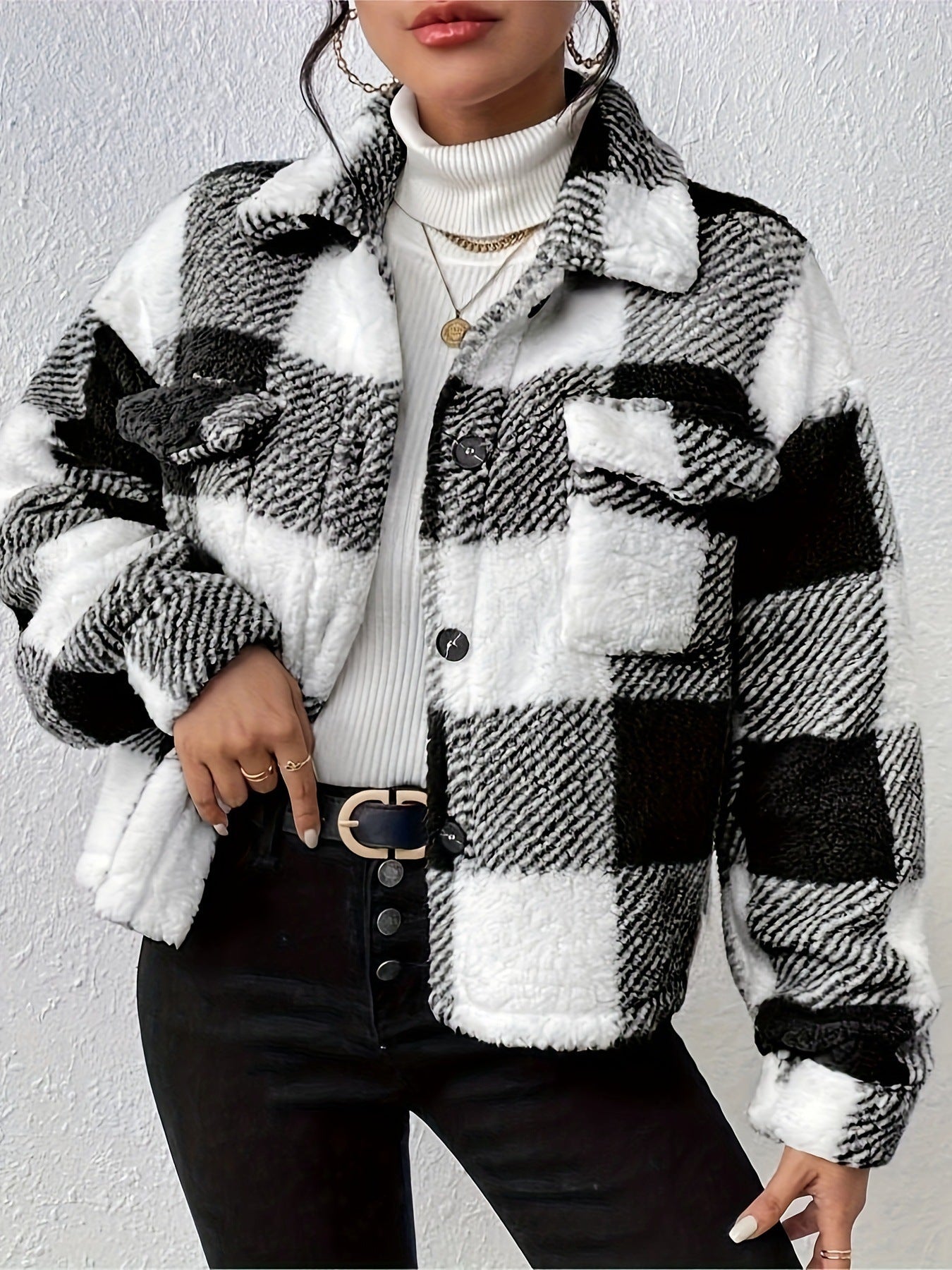 CozyMira Reversible Plush Cardigan