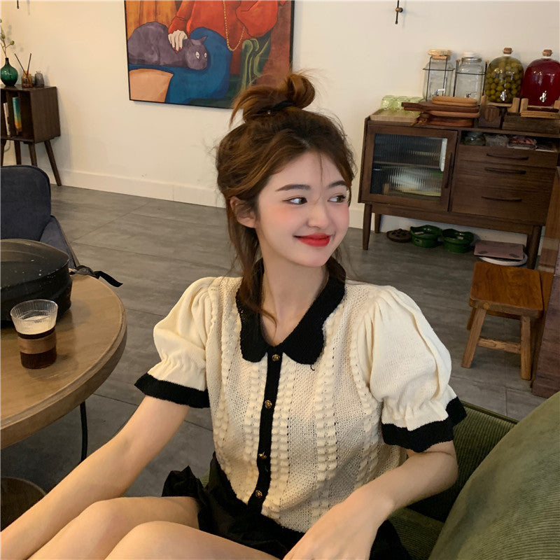 Fashionable Temperament Ice Silk Sweater Women's Top