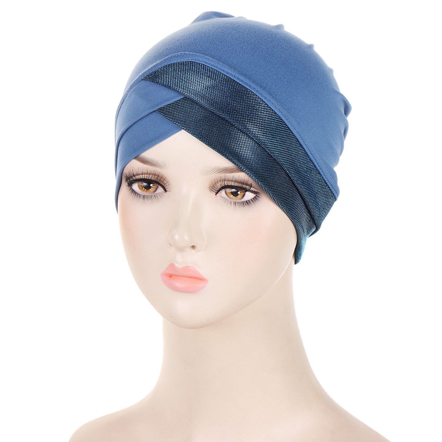 Bright Silk Forehead Cross Women's Indian Hat