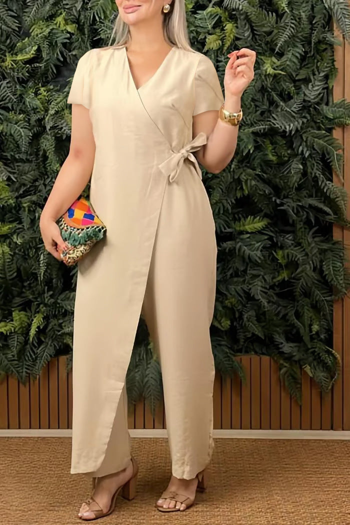 VestraFlow™ Cross-Strap Jumpsuit