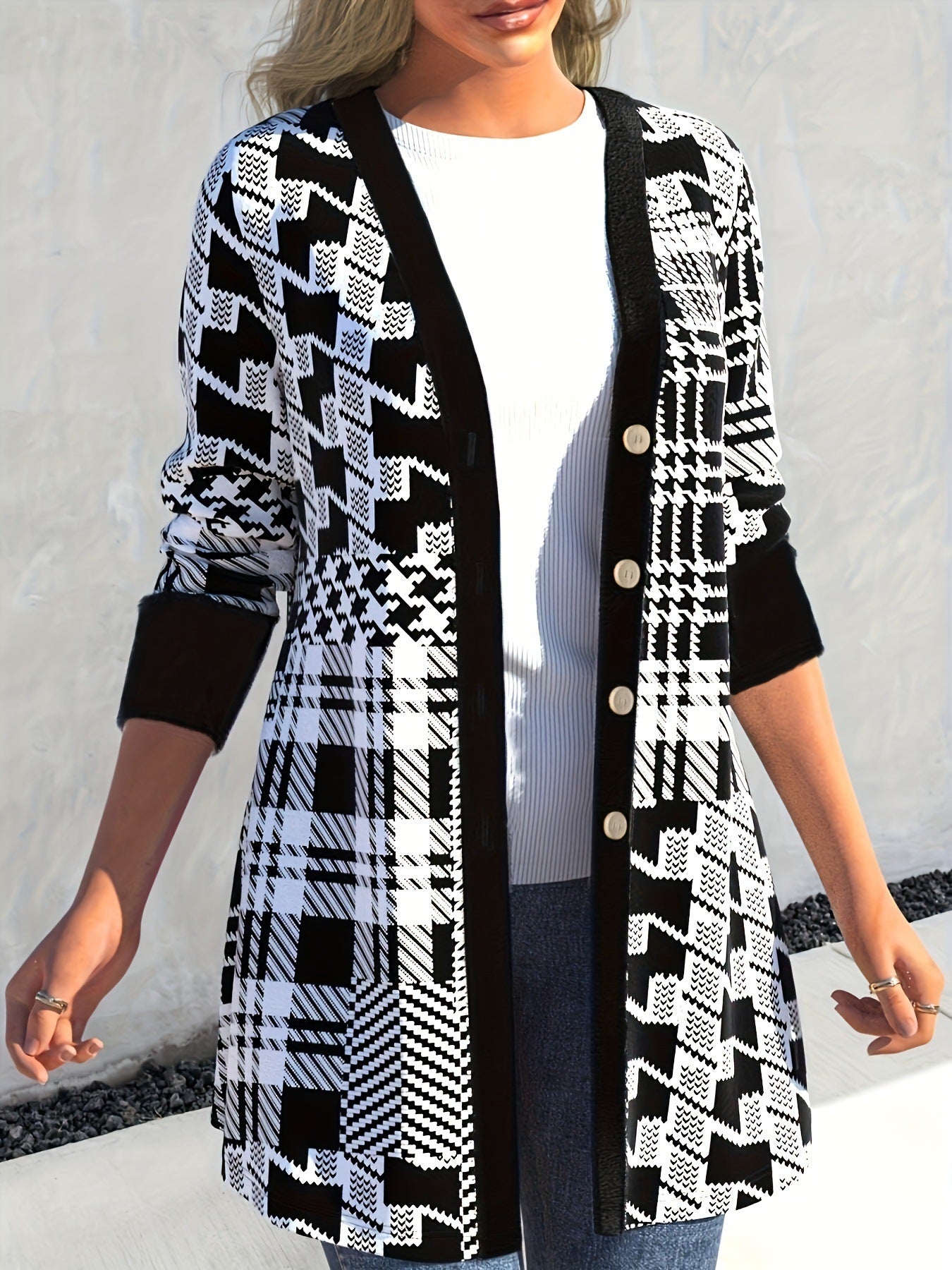 EaseFlow Long Sleeve Cardigan Coat