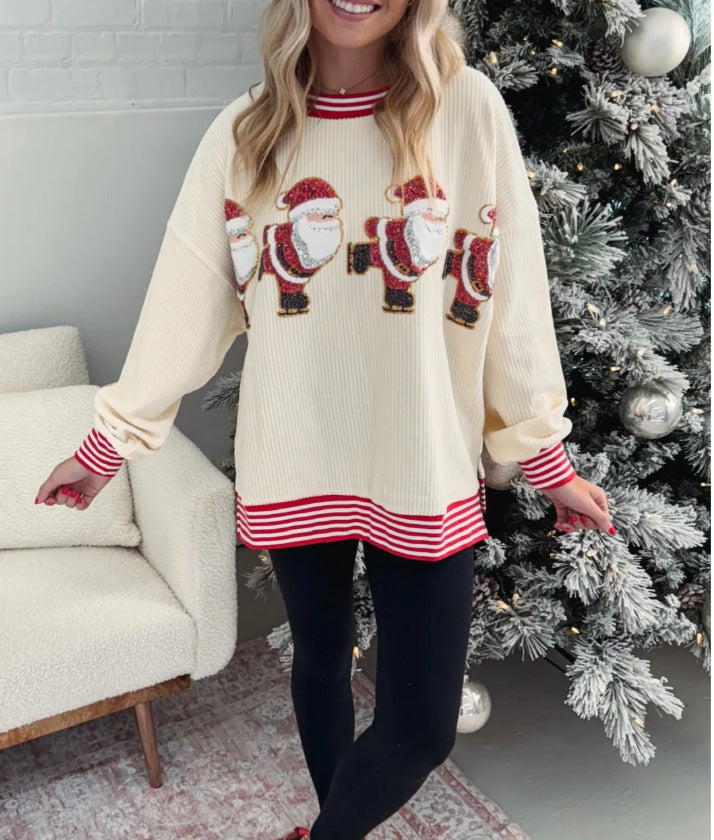 SparkleSkate Santa Sweater