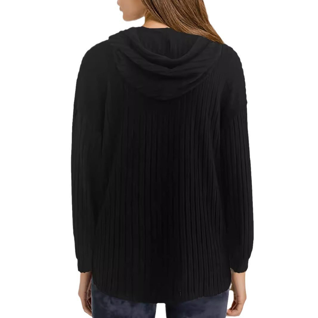 Stratura Hooded Stripe Knit