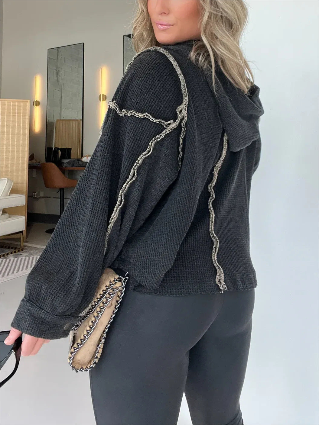 FrayEdge Cropped Sweater