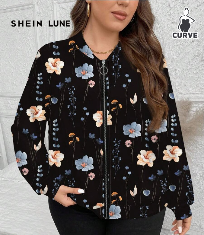 Vintage Bloom Casual Jacket