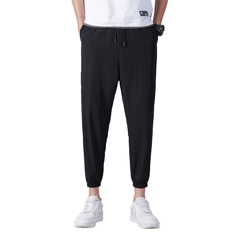 Men's Thin Ice Silk Casual Sports Pants