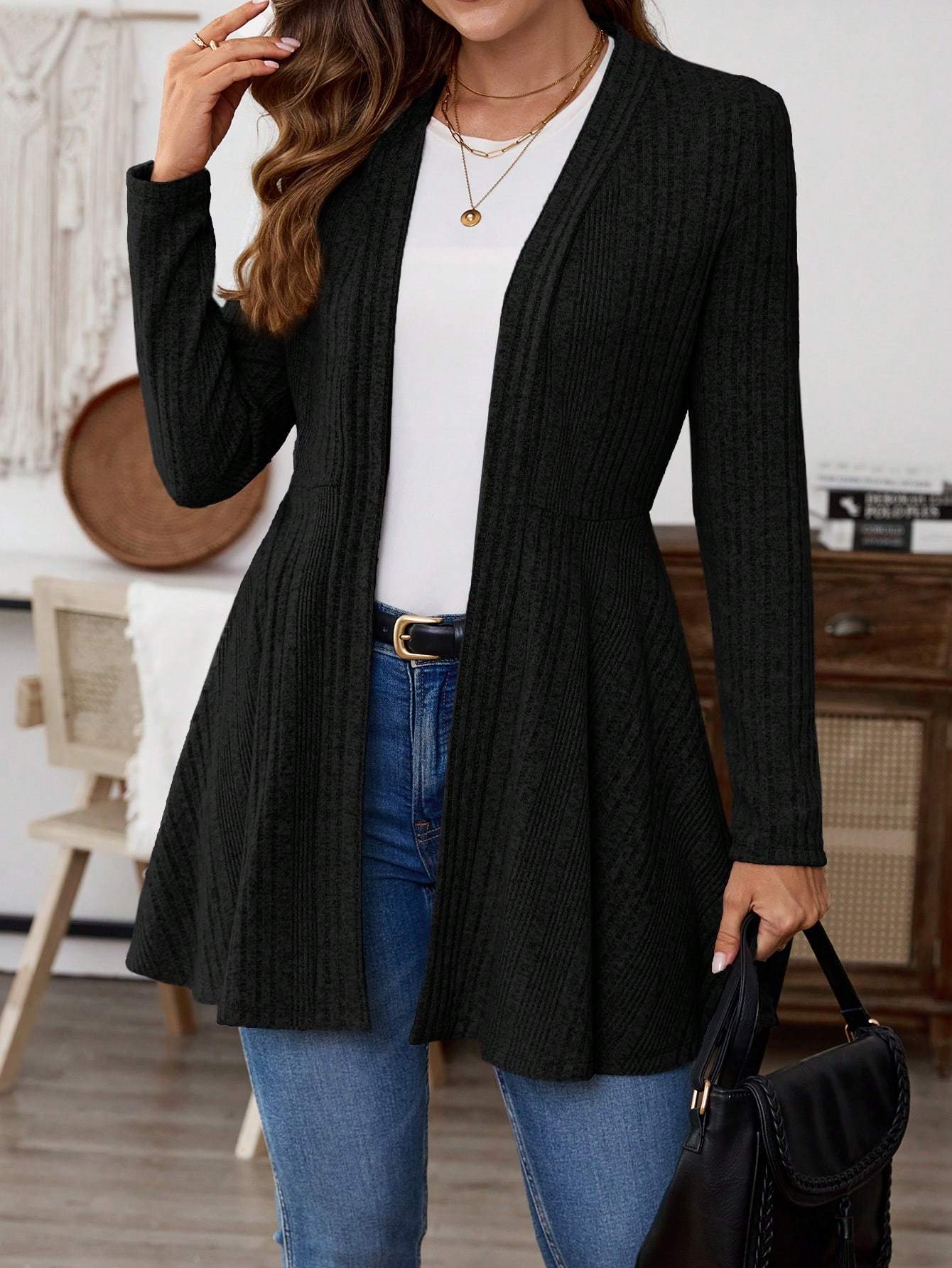 RibLuxe Essential Knit Jacket