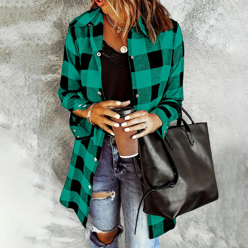 Harvest Plaid Button-Up Shirt