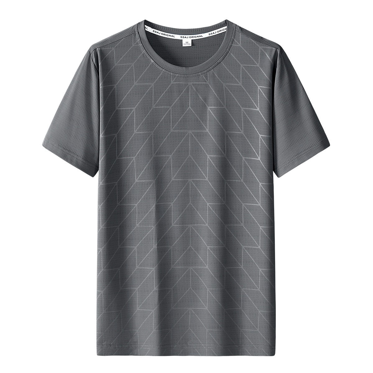 Summer Printed Ice Silk Short Sleeve T-shirt